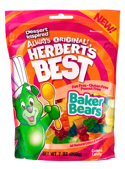 baker bears standup peg bag