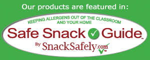 our products are featured in safe snack guide by snack safely .com