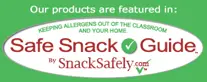 our products are featured in safe snak guide